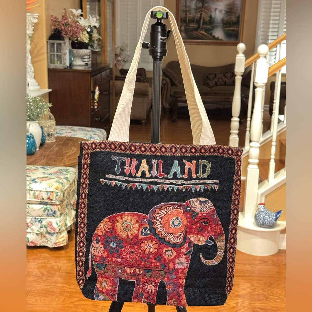Colorful Elephant Tote Bag